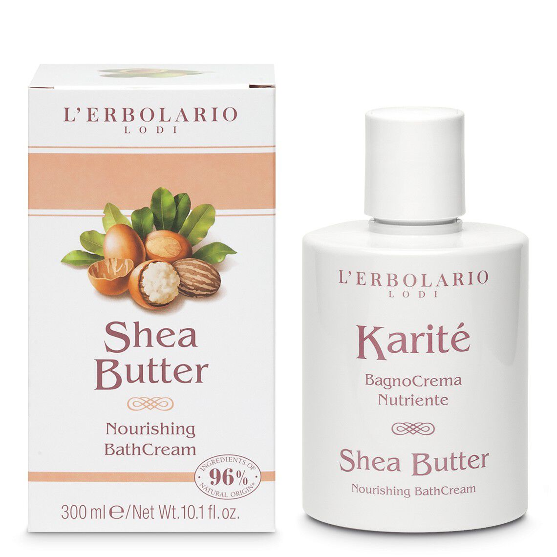 Питательный крем для ванны L'Erbolario Karité, 300 мл крем для тела terra thermalia крем для тела максимальное питание для любого типа кожи