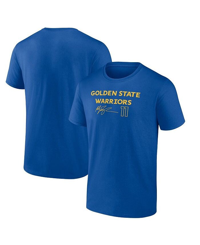 

Мужская футболка с именем и номером Klay Thompson Royal Golden State Warriors Fanatics, синий