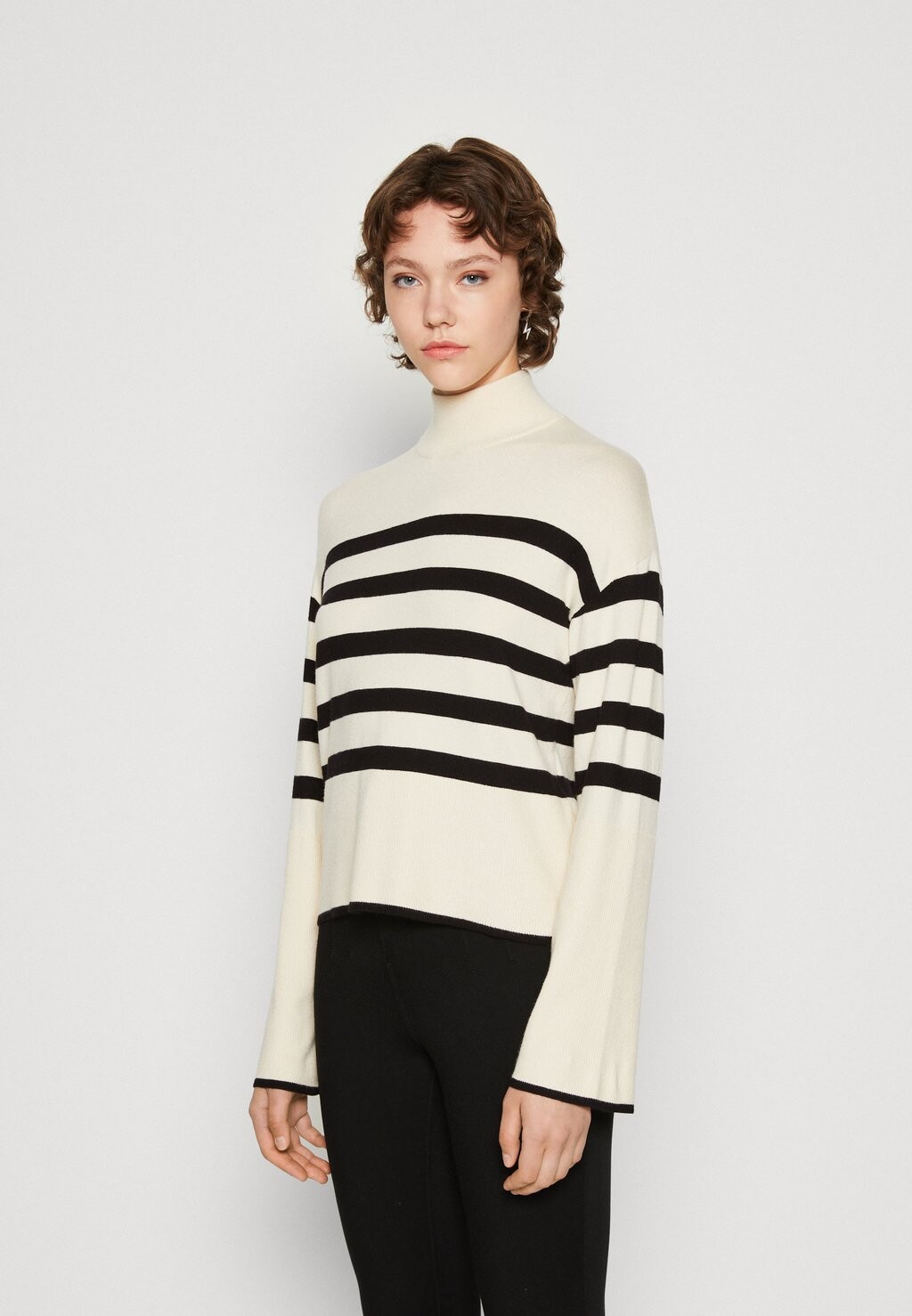 

Джемпер Vero Moda Vmhappiness, береза / черный, Черный;серый