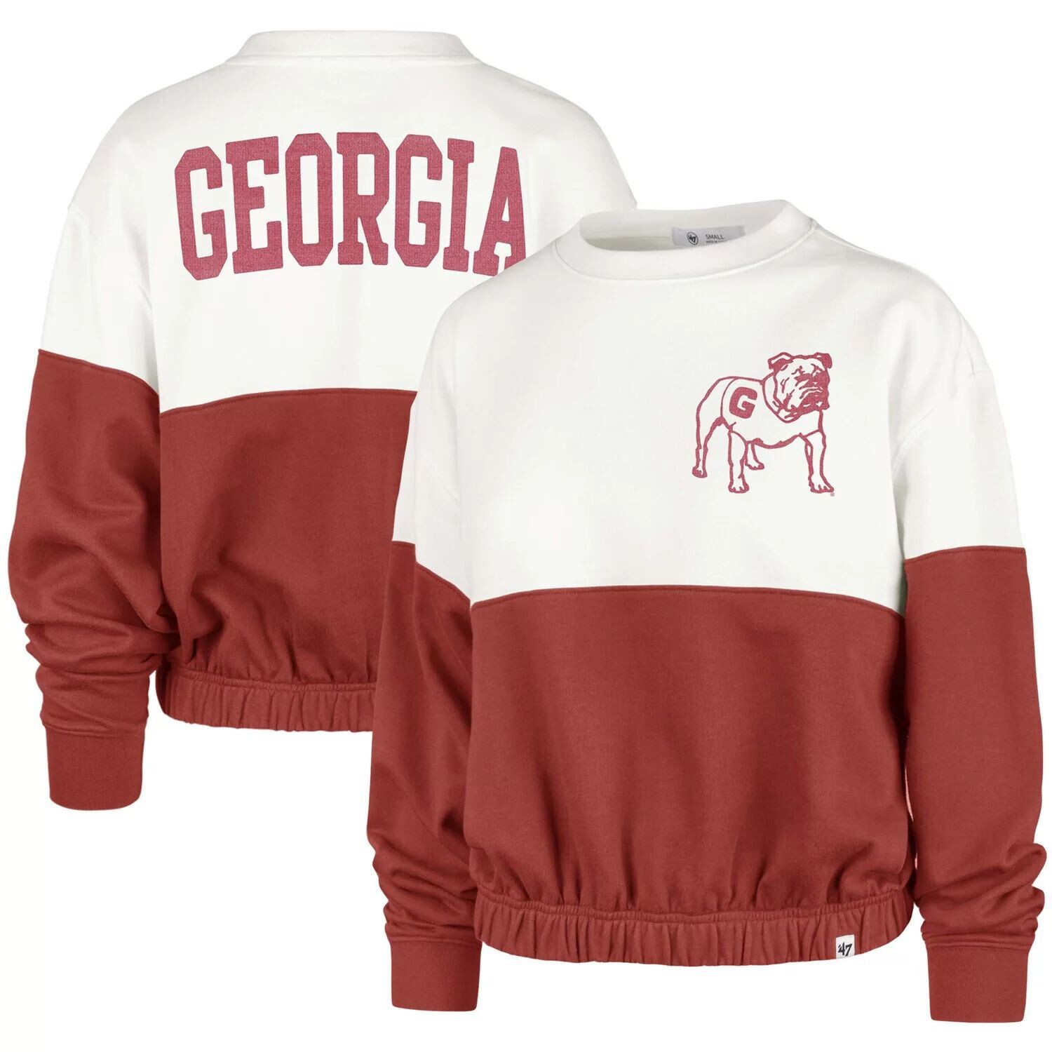 

Женский пуловер '47 White Georgia Bulldogs Take Two Bonita