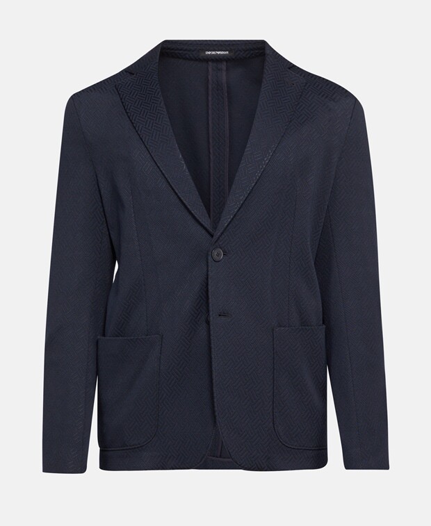 

Блейзер Emporio Armani, темно-синий
