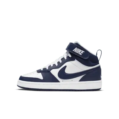 

Кроссовки Nike Court Borough Mid 2, цвет White/Signal Blue/Blue Void