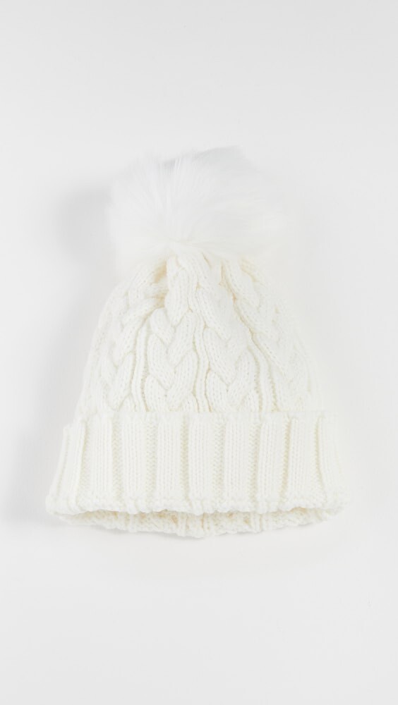 

Шапка Adrienne Landau Cable Knit, белый