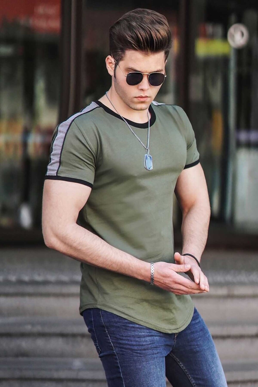 

Футболка Madmext, хаки