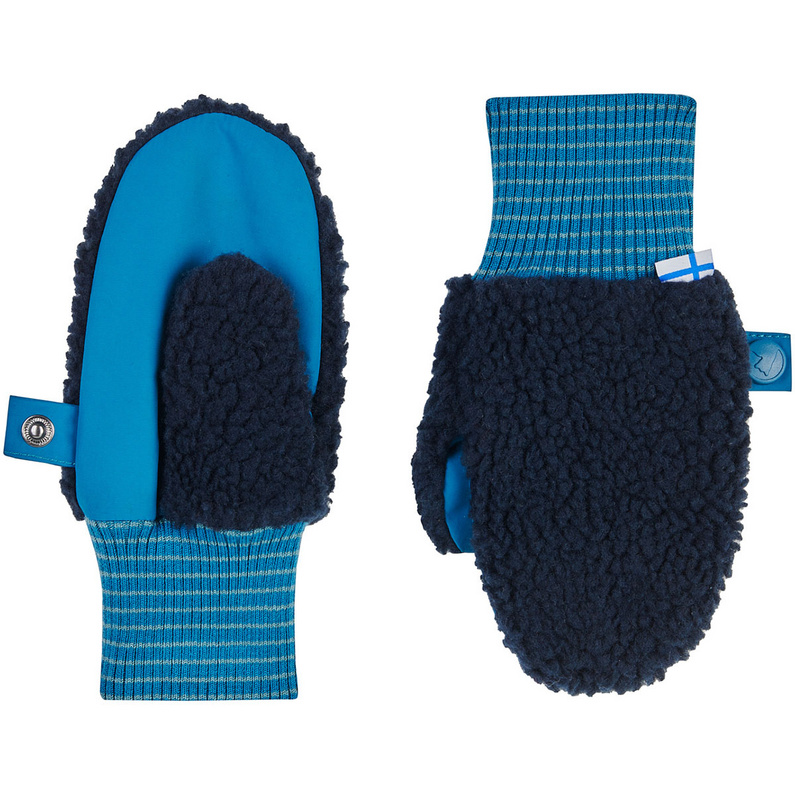 Детские перчатки Nupujussi Teddy Finkid, синий перчатки текстильные садовые с замшевыми ладонями размер 7 серые gardena