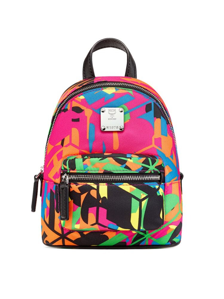 

Нейлоновая сумка через плечо Mini Stark Mcm, цвет Pink Multi