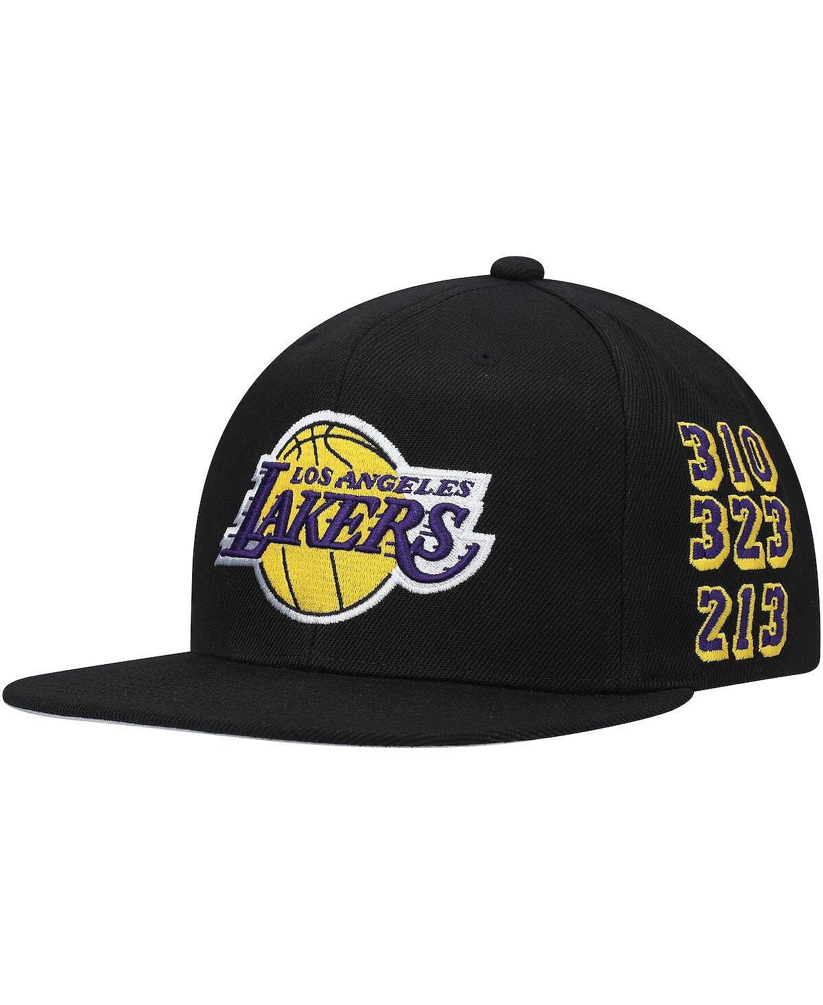 

Мужская черная бейсболка Snapback с кодом города Лос-Анджелес Лейкерс Mitchell & Ness