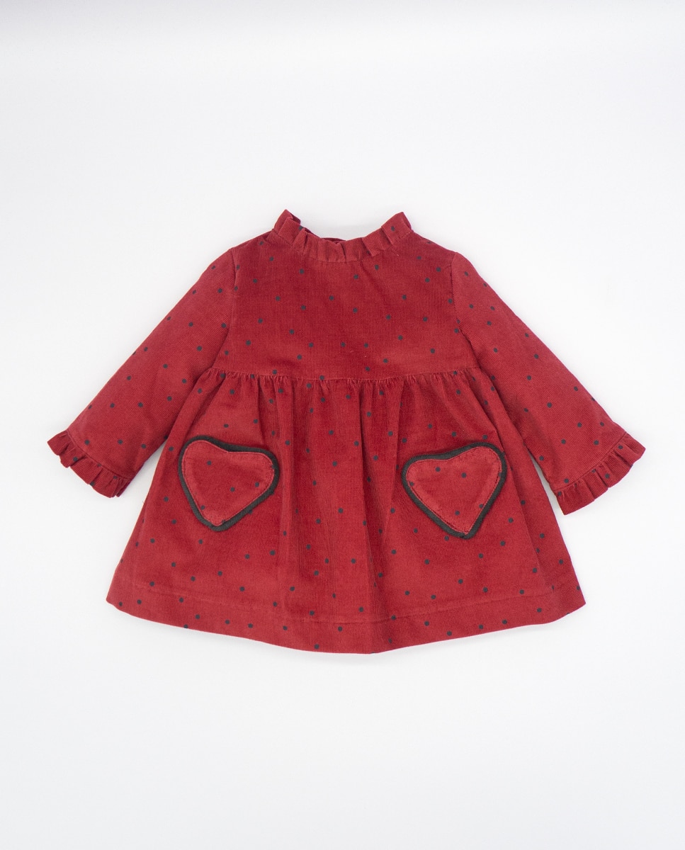 Красное хлопковое платье для девочки Fina Ejerique, красный платье reserved красное 44 размер