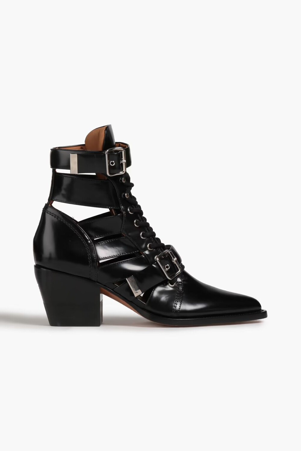 

Кожаные ботильоны Rylee с вырезом Chloé, черный