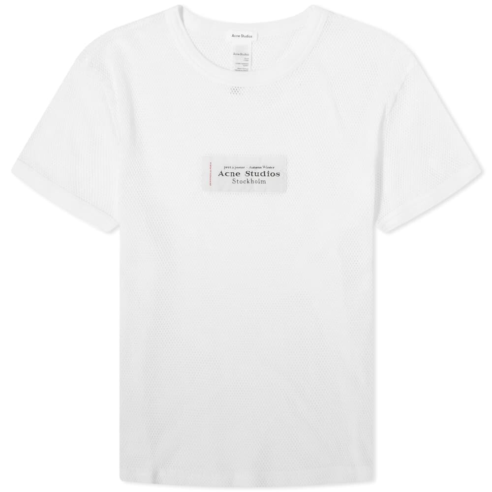 

Футболка с винтажной этикеткой Acne Studios Etza, белый