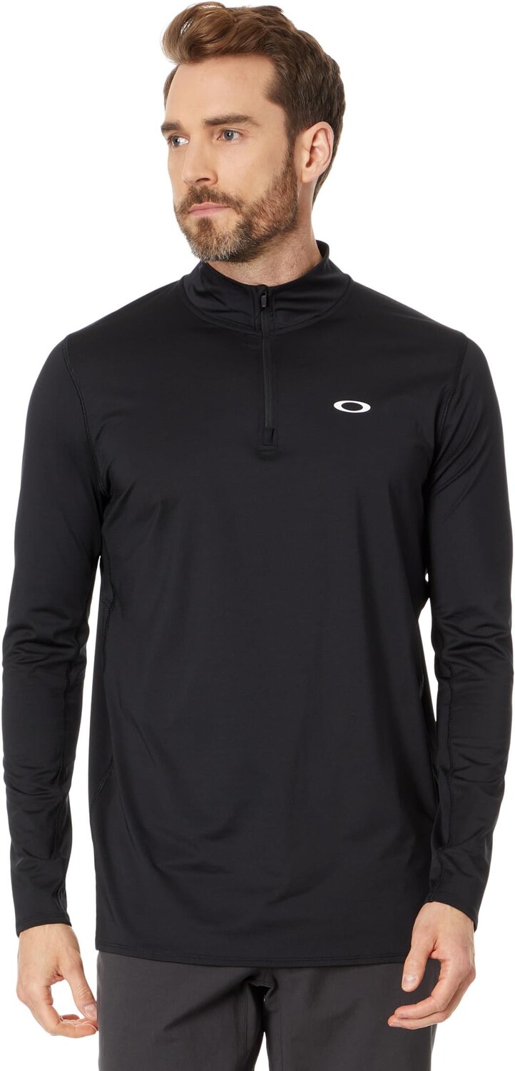 

Пуловер на молнии 1/4 Gravity Range Oakley, цвет Blackout Dark Heather