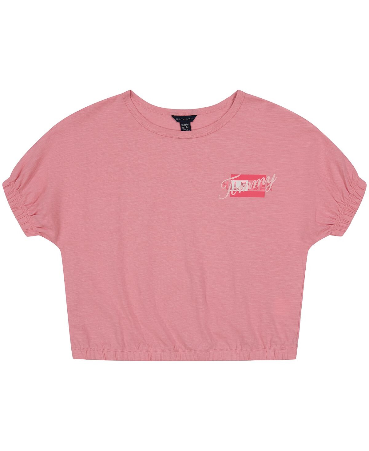 

Футболка из джерси с эластичной кромкой для маленьких девочек Tommy Hilfiger
