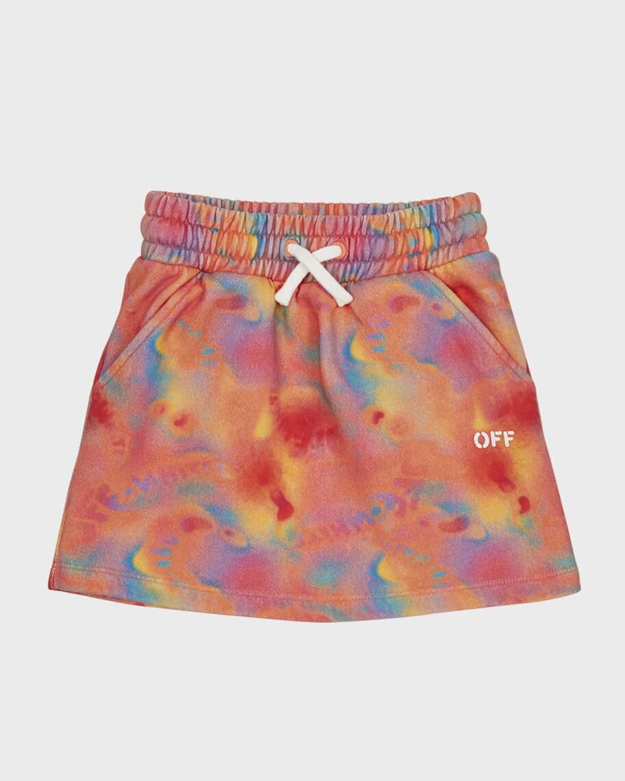 

Толстовка для девочек с абстрактным принтом и логотипом, размер 4–12 Off-White