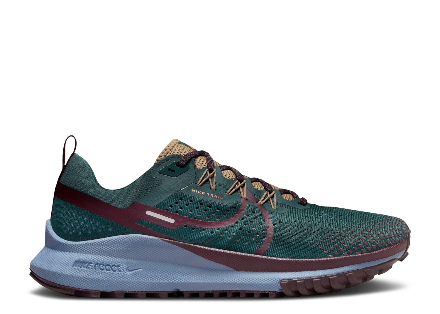 

Кроссовки Nike React Pegasus Trail 4 'Deep Jungle Night Maroon', зеленый