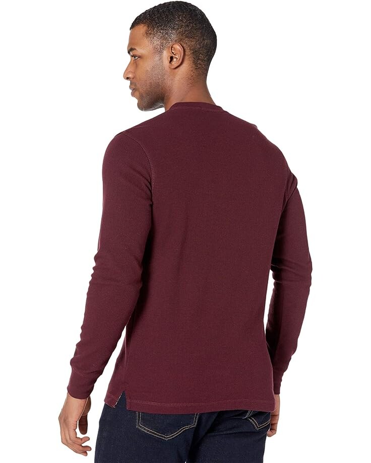 

Рубашка U.S. POLO ASSN. Long Sleeve Thermal Henley Shirt, цвет Wine Heather