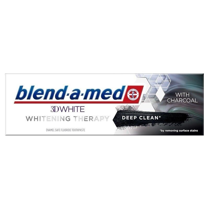 

Blend-A-Med 3D White Whitening Therapy Charcoal Deep Clean Зубная паста, 75 ml