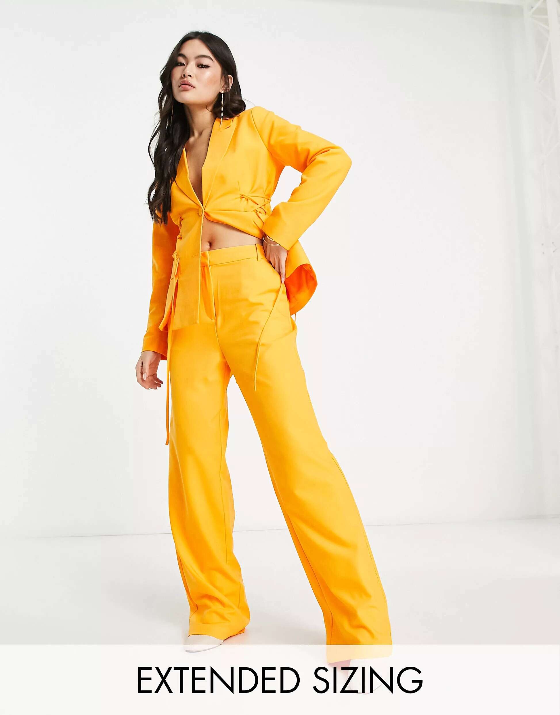 цена Оранжевые широкие брюки Vero Moda X Joann Van Den Herik
