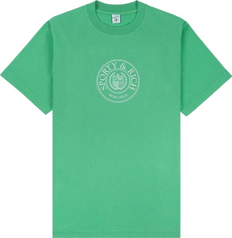 

Футболка Sporty & Rich Connecticut Crest 'Verde', зеленый