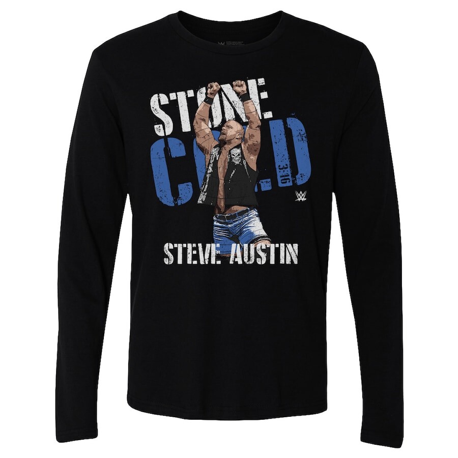 

Футболка с длинным рукавом 500 Level Stone Cold Steve Austin, черный