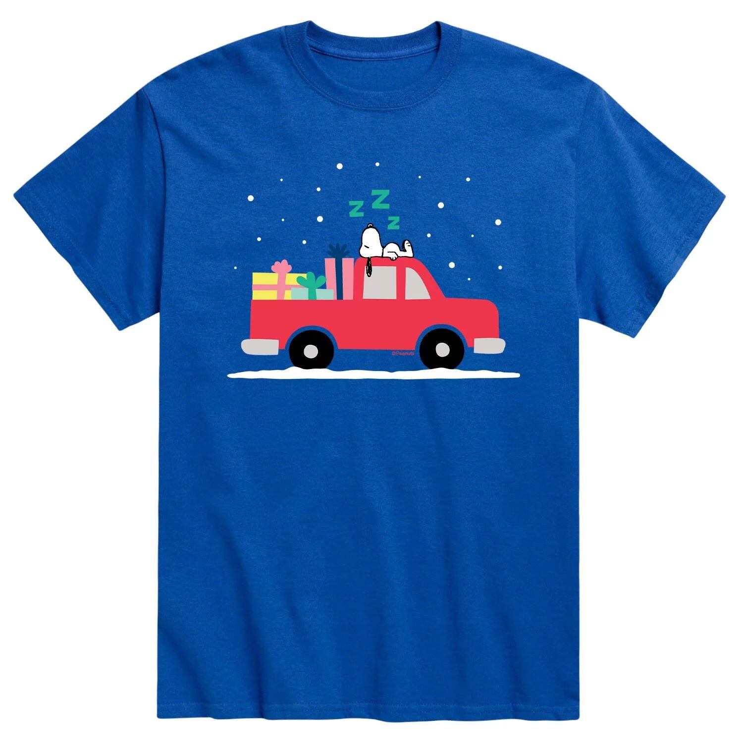 

Мужская футболка Holiday Truck с арахисом Licensed Character