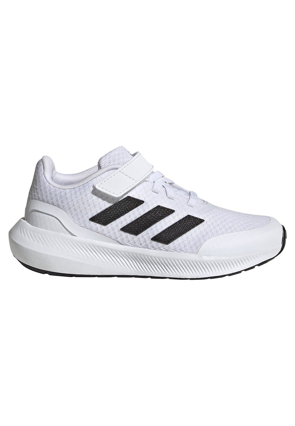 

Кроссовки нейтрального цвета Falcon 3.0 Sport Elastic Lace Strap Adidas, цвет ftwr white/core black/ftwr white