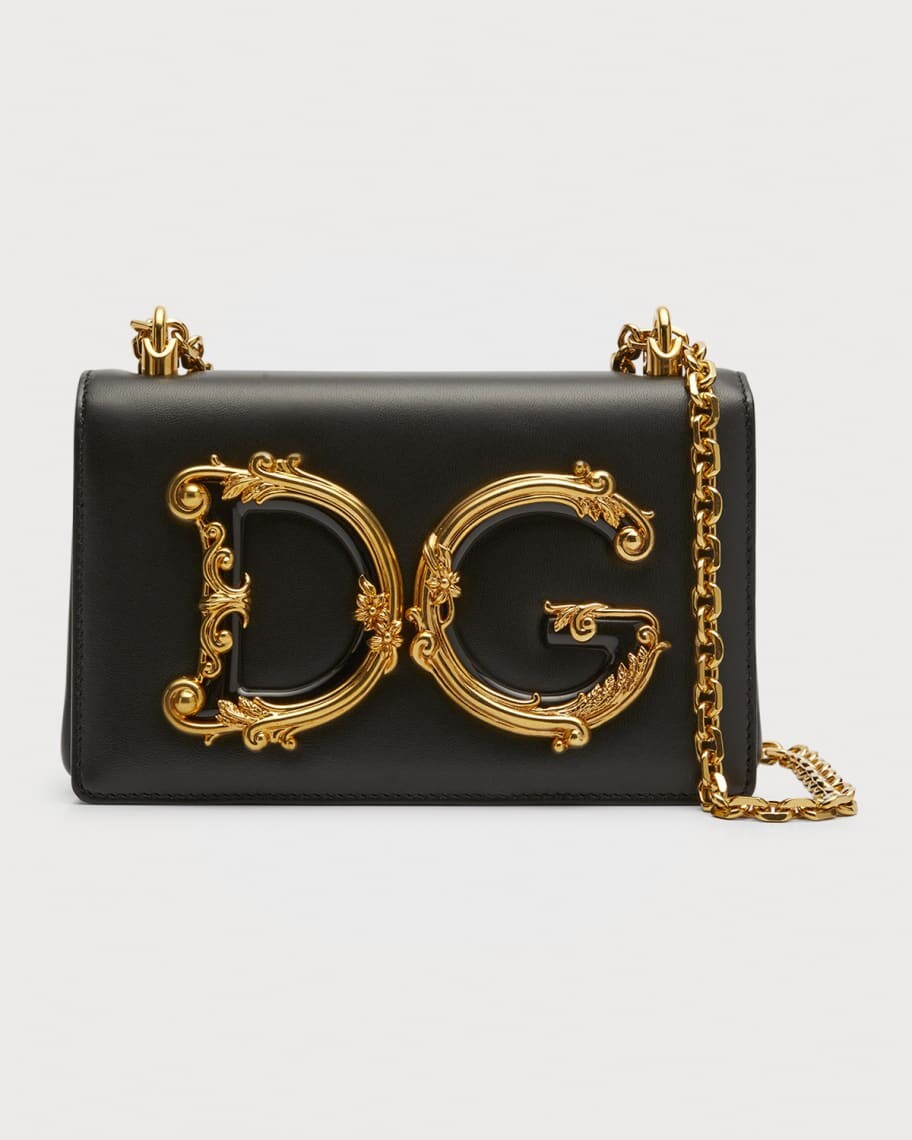 

Маленькая кожаная сумка через плечо Baroque Dolce&Gabbana