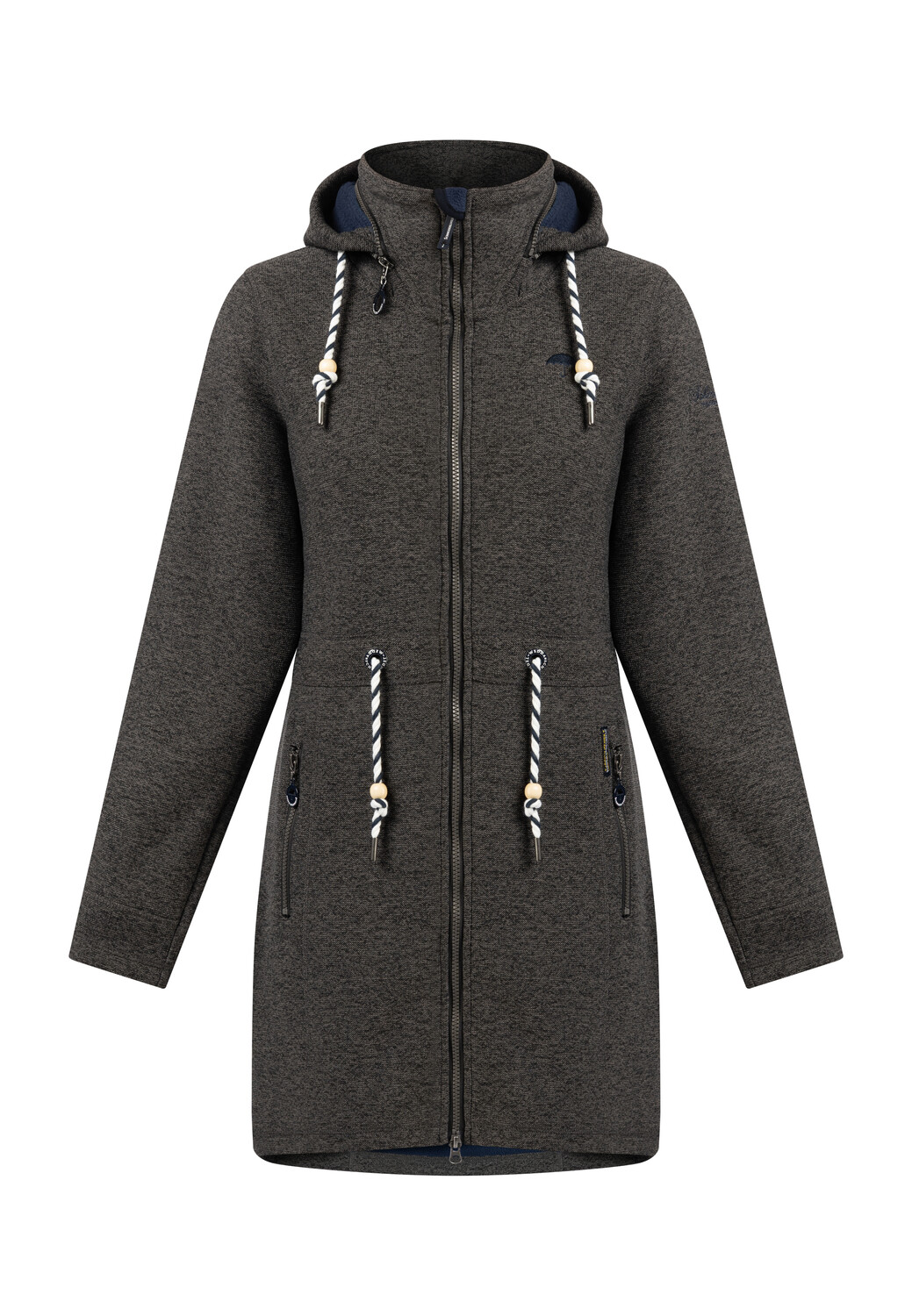 

Куртка Schmuddelwedda Strickfleecemantel, цвет Grau Melange