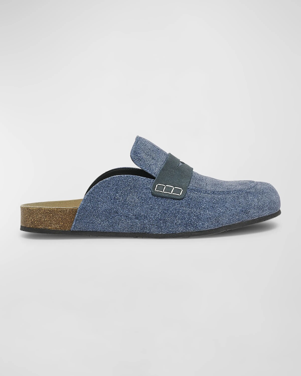 

Джинсовые пенни-лоферы-мюли JW Anderson, цвет Medium Blue