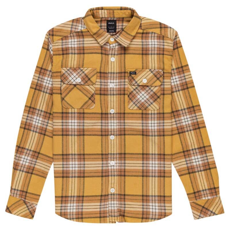 

Рубашка с длинным рукавом Rvca Thatll Work Flannel, коричневый