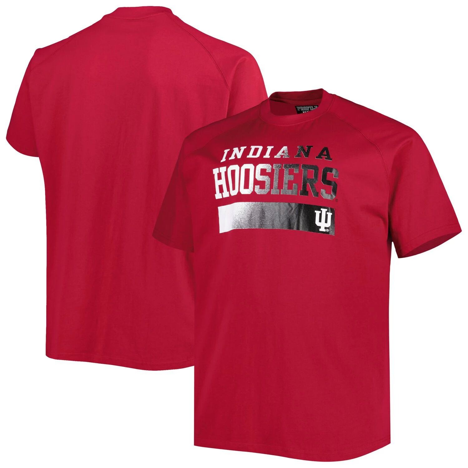 

Мужская футболка Crimson Indiana Hoosiers Big & Tall реглан