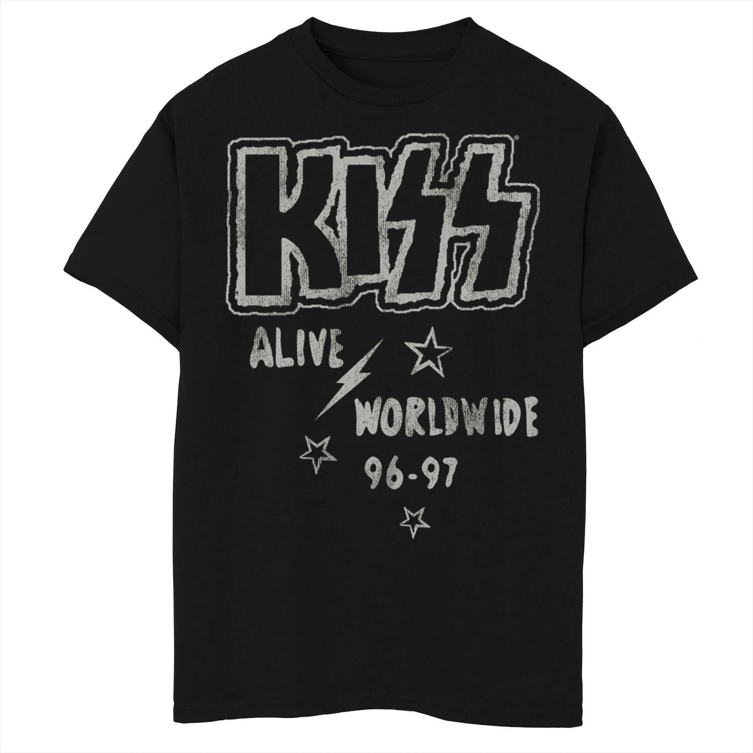 

Футболка с рисунком Kiss Band Alive Worldwide для мальчиков 8–20 лет Licensed Character