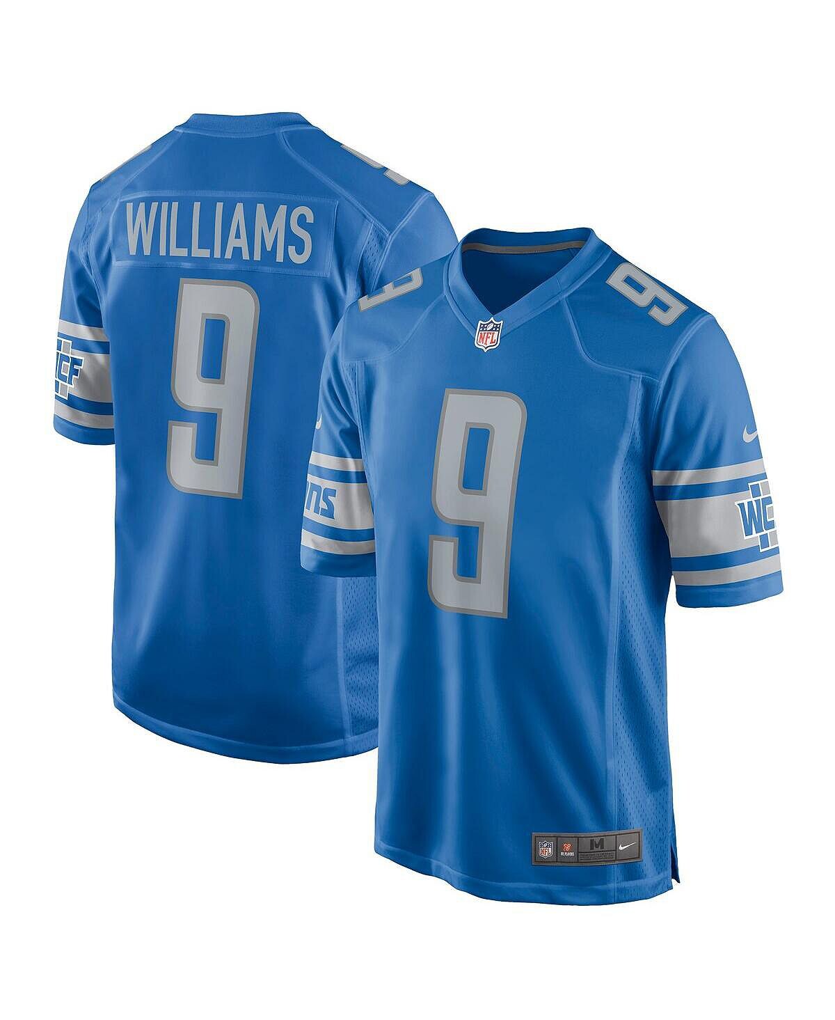

Мужская синяя игровая майка Jameson Williams Detroit Lions Player Nike