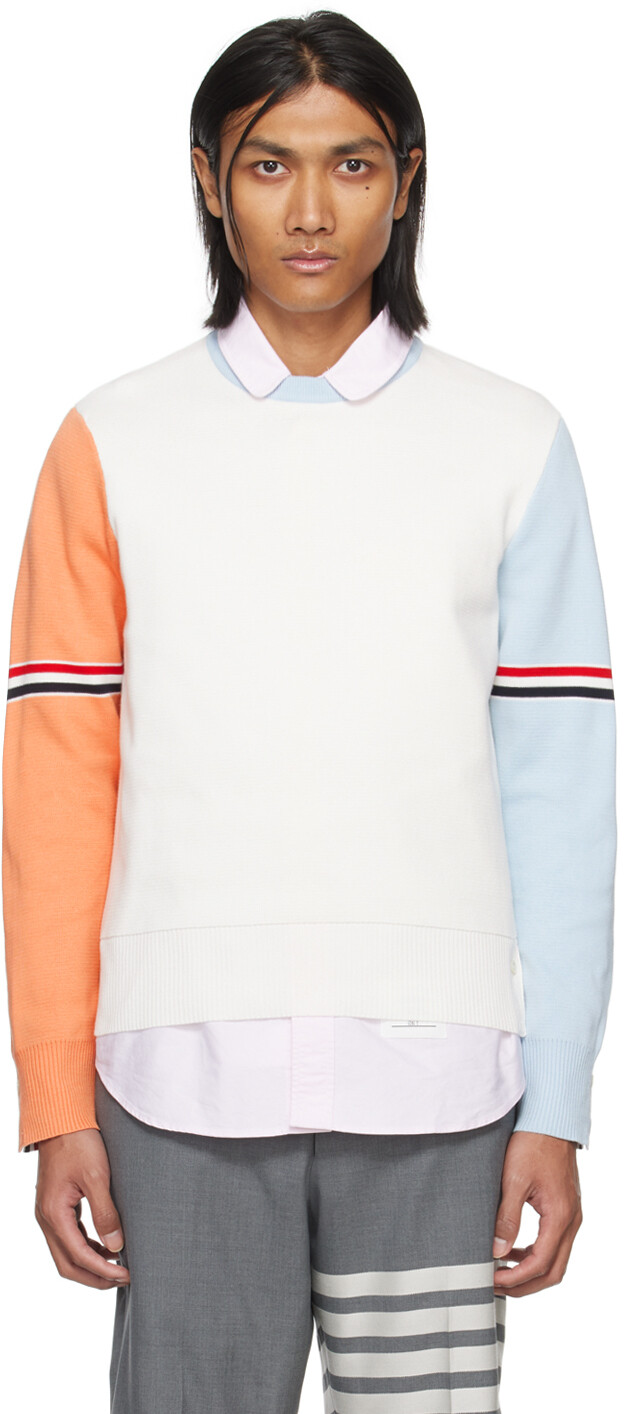 

Белый свитер Funmix Thom Browne