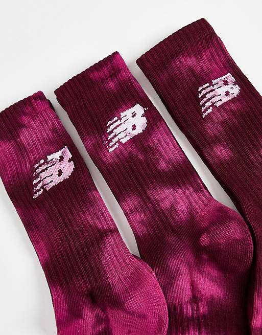 

Три пары розовых носков с логотипом New Balance