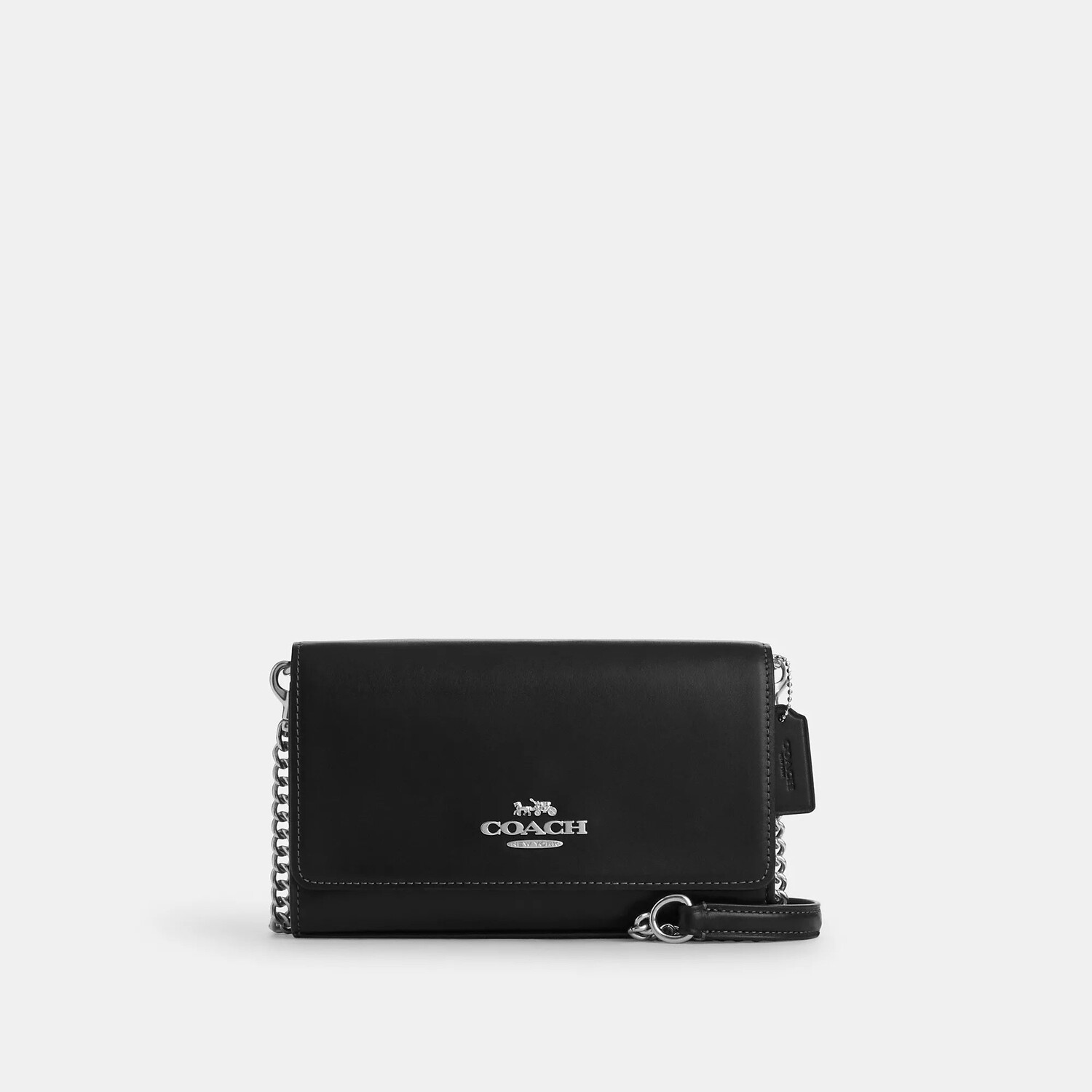 

Через плечо с клапаном на молнии Coach Outlet, цвет Silver/Black