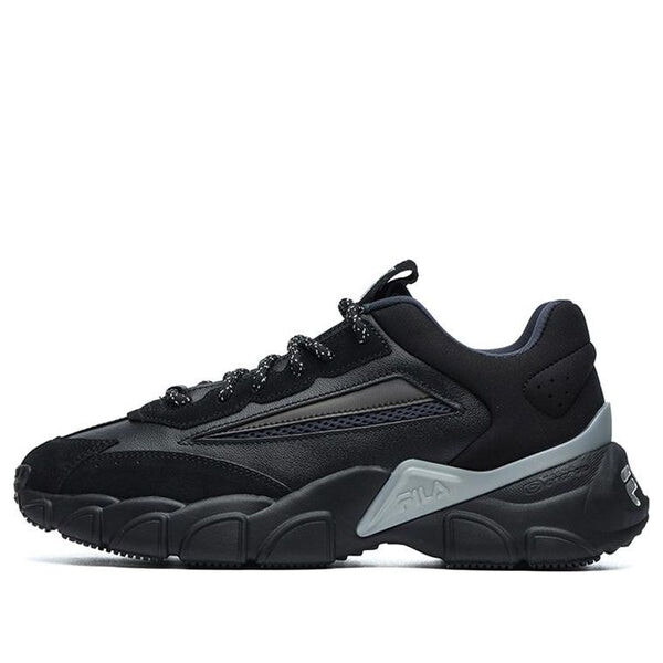 All black fila sneakers best sale