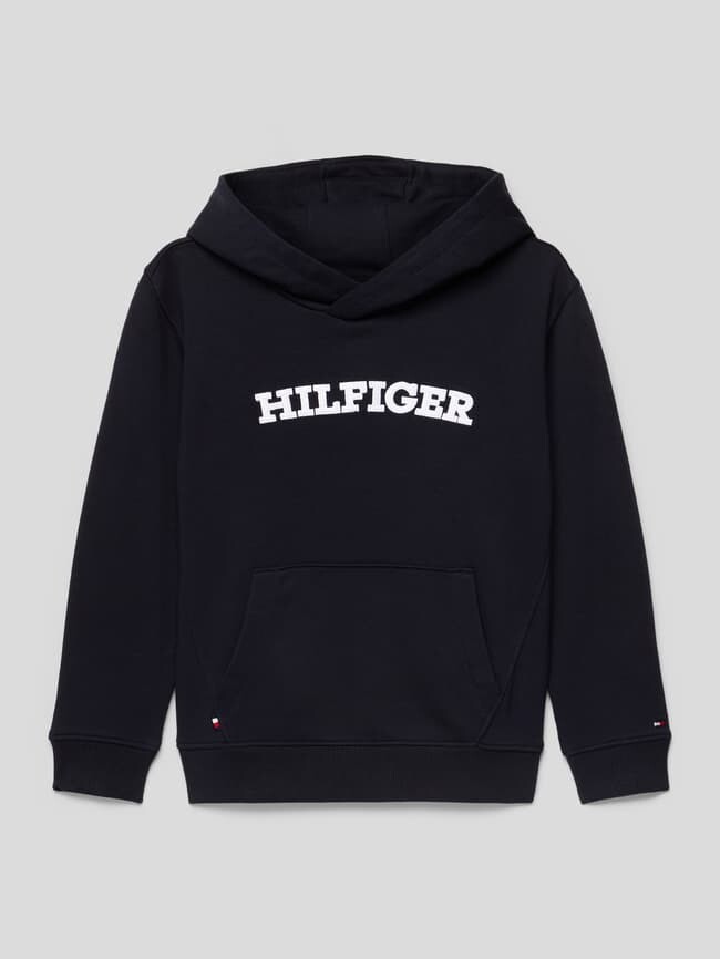 

Толстовка с пришивной этикеткой модель "ARCHED" Tommy Hilfiger, темно-синий