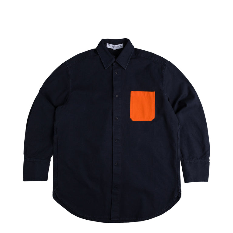 

Рубашка Jw Anderson Oversized Contrast Pocket Shirt JW Anderson, синий