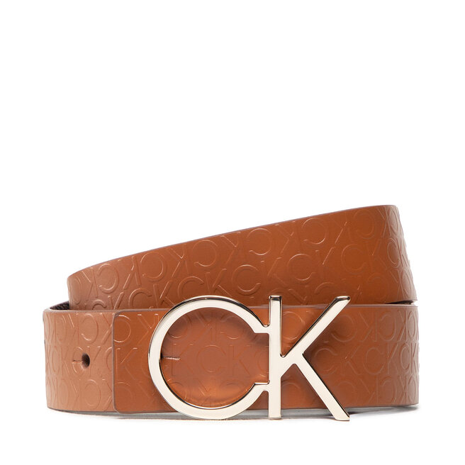 Ремень Calvin Klein Re-LockCk Rev, коричневый ремень calvin klein re lock logo коричневый