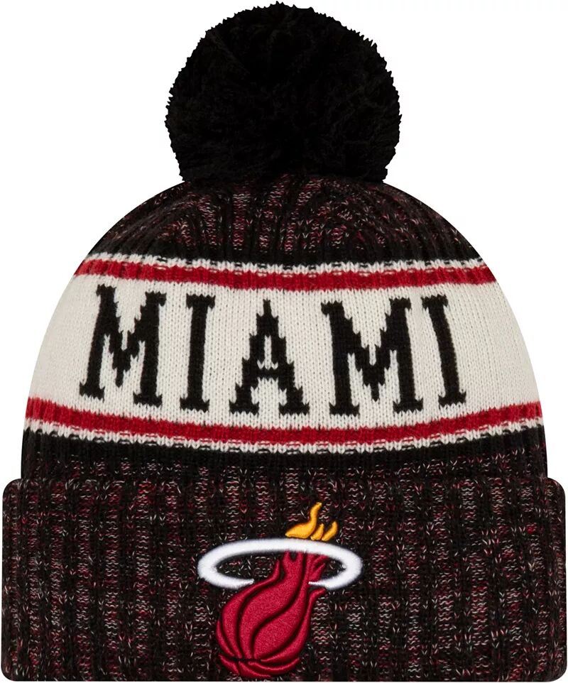 Мужская спортивная вязаная шапка New Era Miami Heat мужская спортивная вязаная шапка new era milwaukee bucks