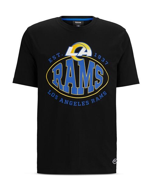 

Футболка BOSS NFL Los Angeles Rams с рисунком из смесового хлопка BOSS, цвет Black