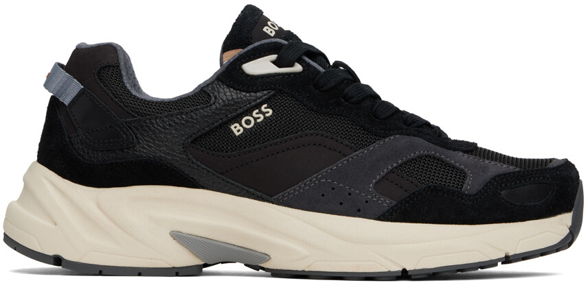 

Черные кроссовки в беговом стиле Boss