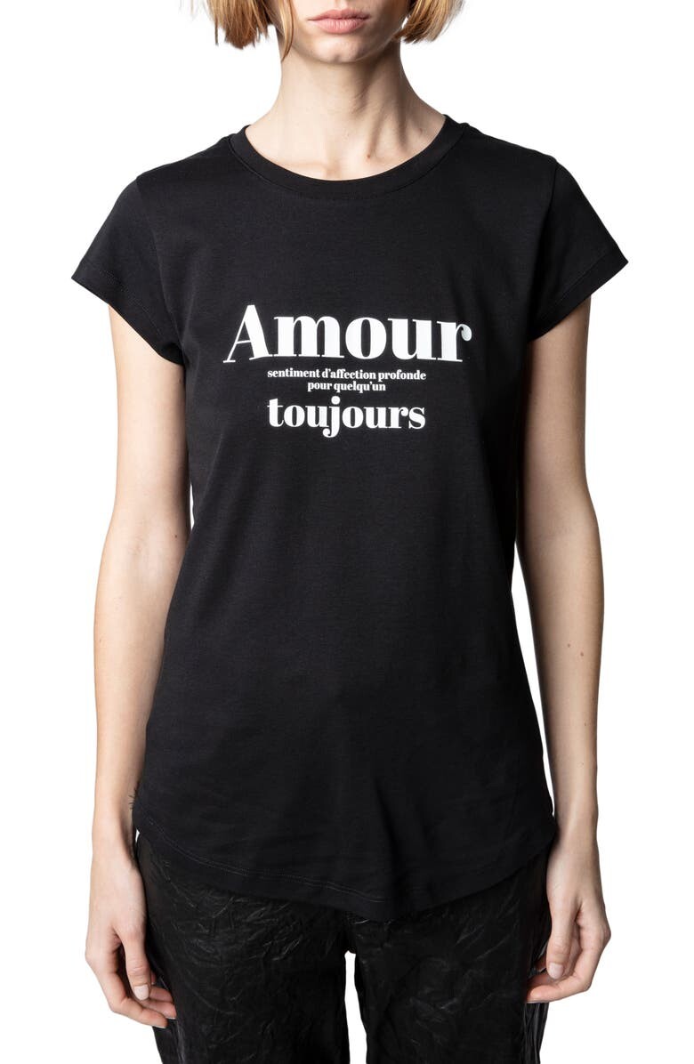 

Хлопковая футболка с рисунком Amour Toujours ZADIG & VOLTAIRE