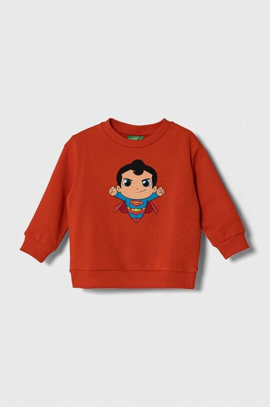 

United Colors of Benetton Детская хлопковая толстовка DC, красный