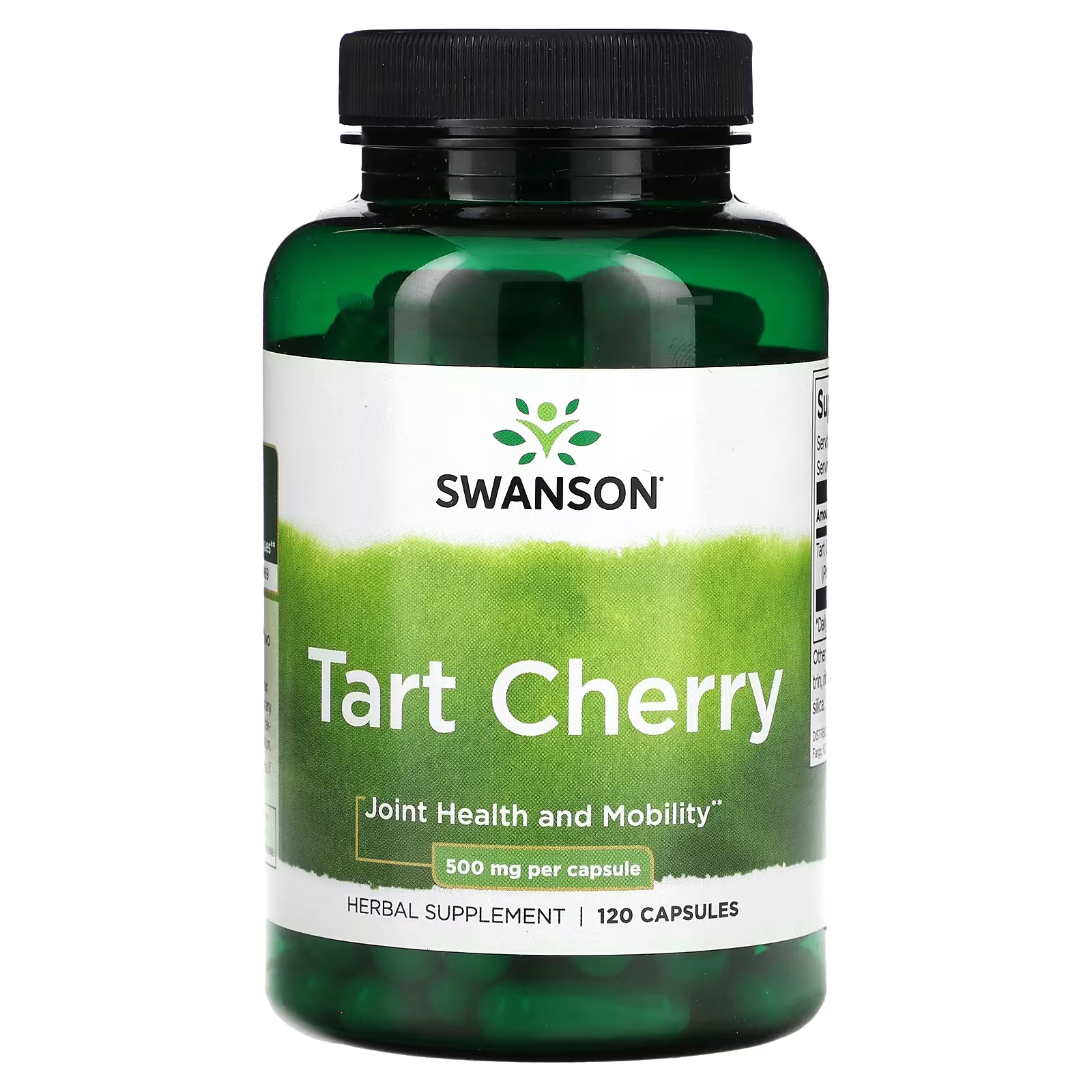Растительная добавка Swanson Tart Cherry, 500 мг swanson hiactives tart cherry 465 мг 60 капсул