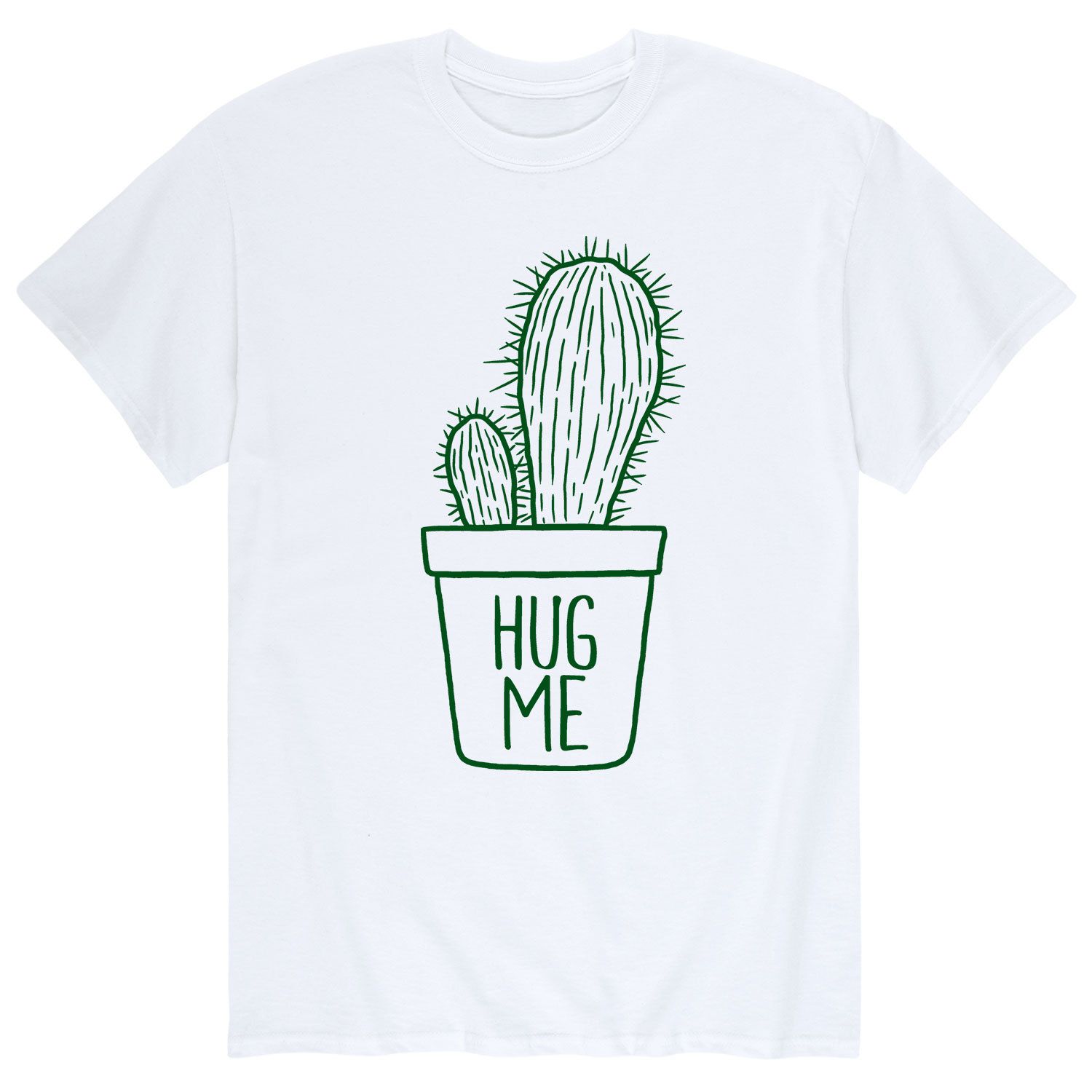 Мужская футболка Hug Me кактус Licensed Character сумка кавайный кактус с надписью hug me бежевый