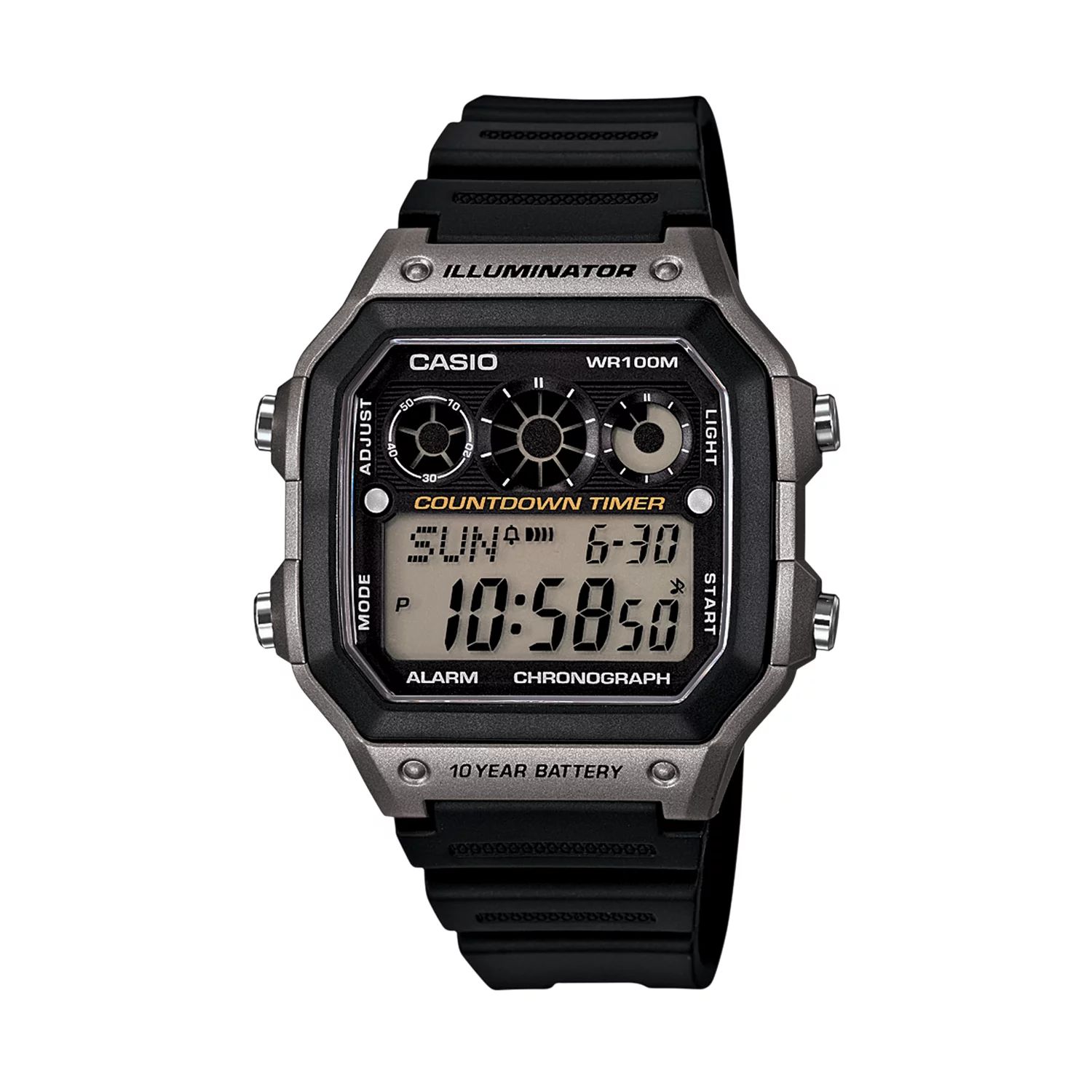 Мужские часы с цифровым хронографом - AE1300WH-8AVCF Casio цена и фото