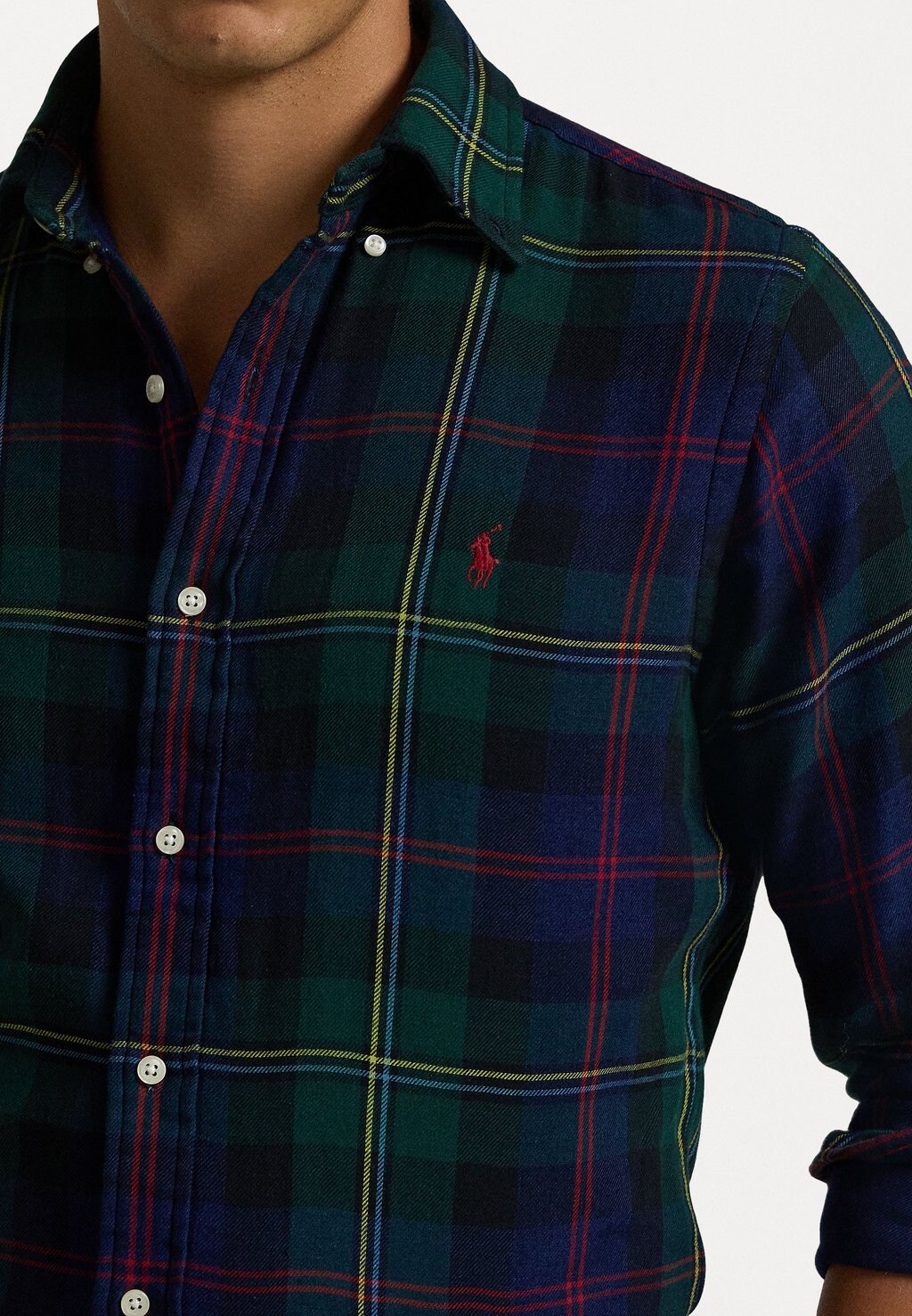 

Рубашка CUSTOM FIT PLAID DOUBLE FACED SHIRT Ralph Lauren, разноцветный