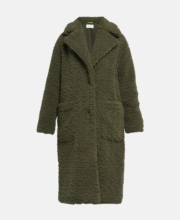 

Пальто из искусственного меха Esprit, хаки