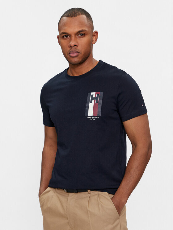 

Футболка узкого кроя Tommy Hilfiger, синий